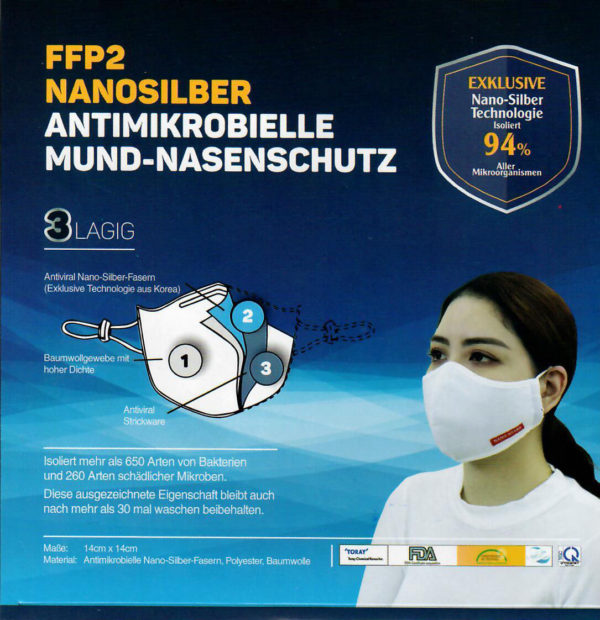 FFP2 Nano-Silber-Maske_Produkt Bild